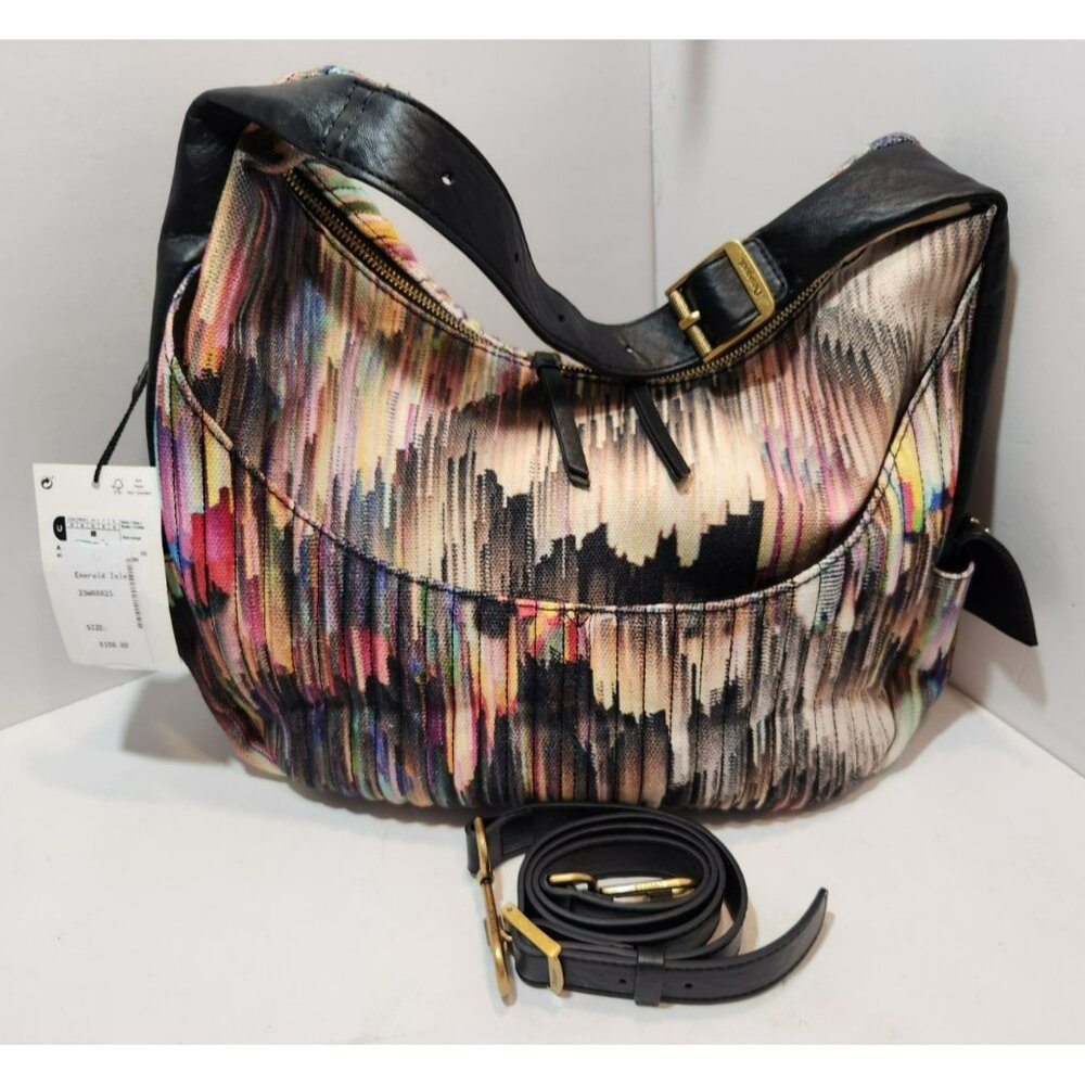Desigual Crossbody Bag Purse Colorful Zipper Side Pockets New With Tags